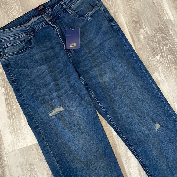 NWT Roberto Cavalli Class Regular Straight Distressed Denim Jean Pants - Picture 7 of 9